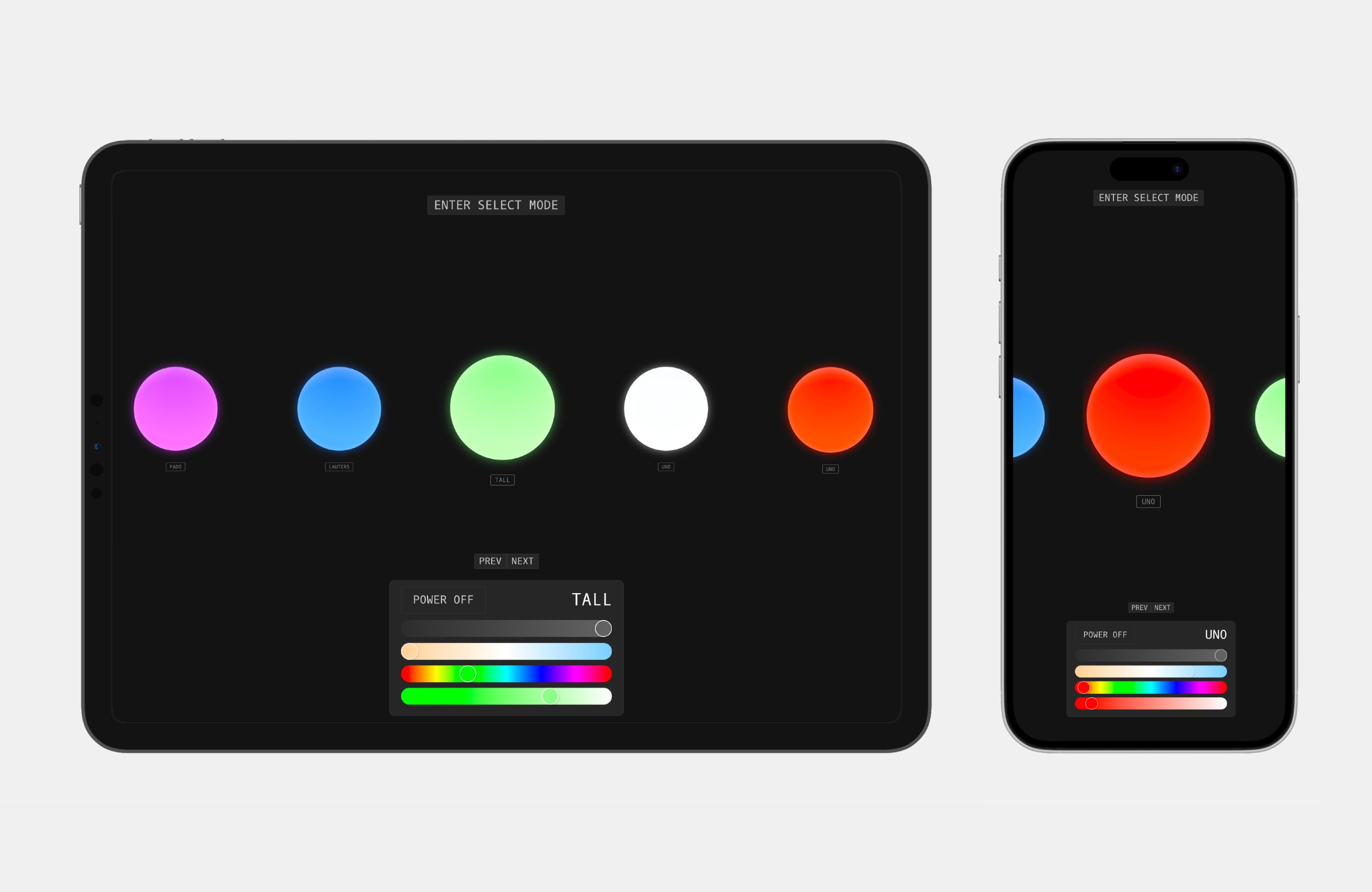 Gove Mobile and Tablet Interface