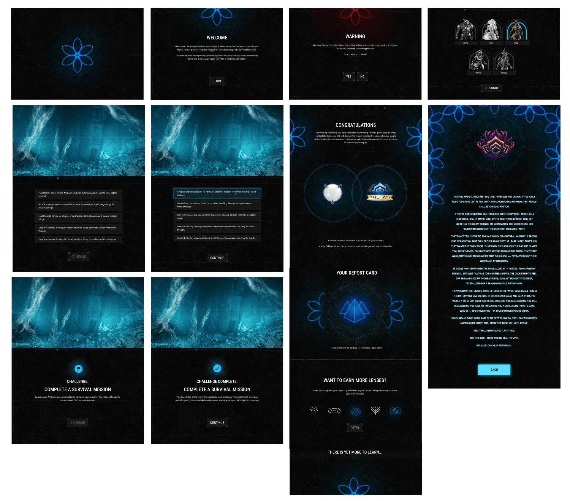 History of Tau main figma wireframes