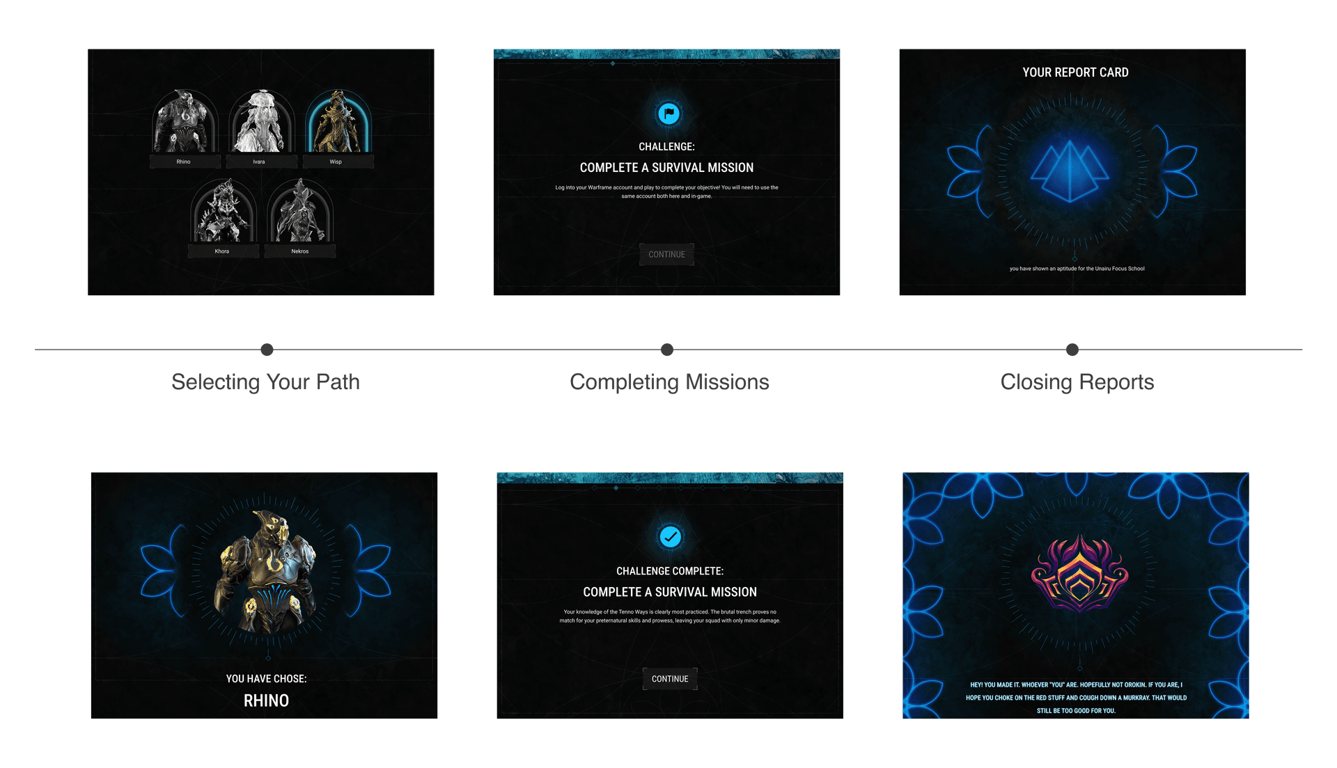 History of Tau selected wireframes
