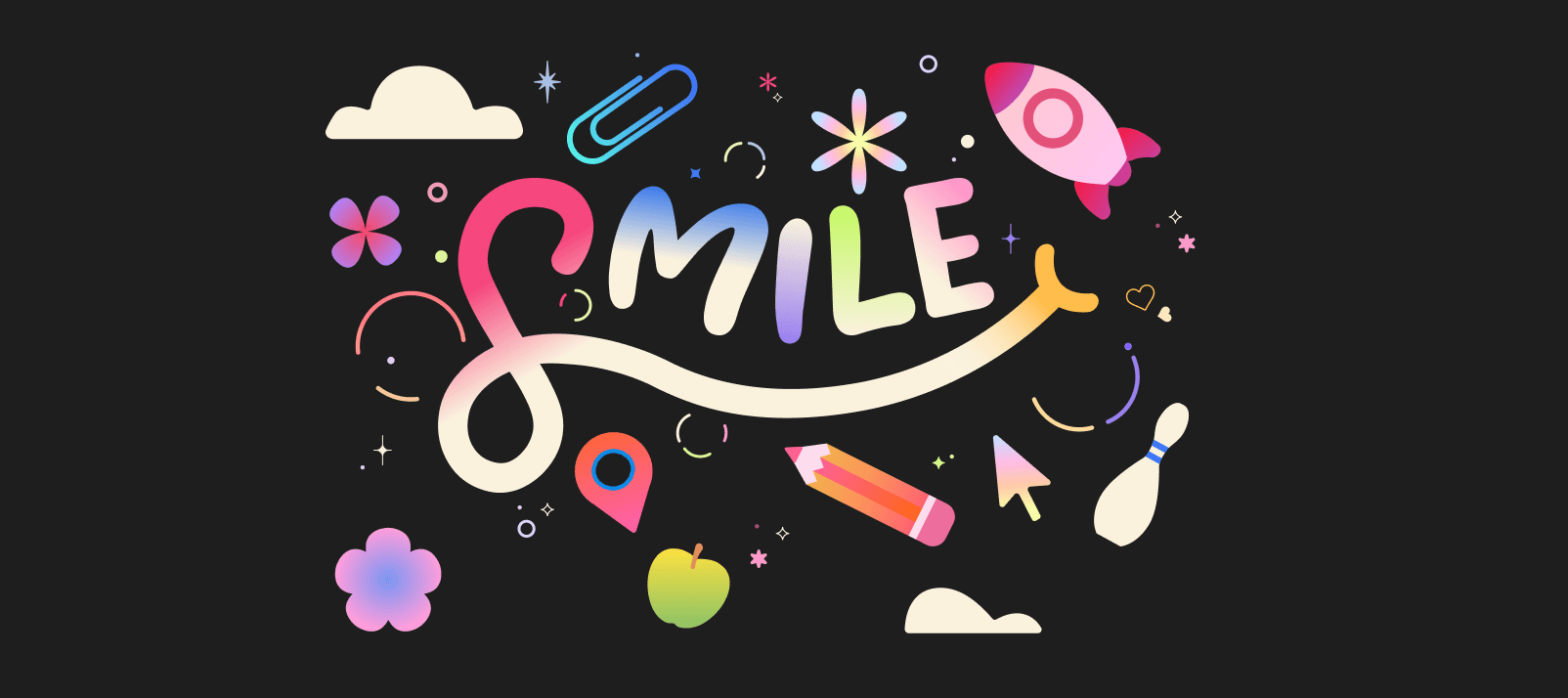 smile club logo and design motif